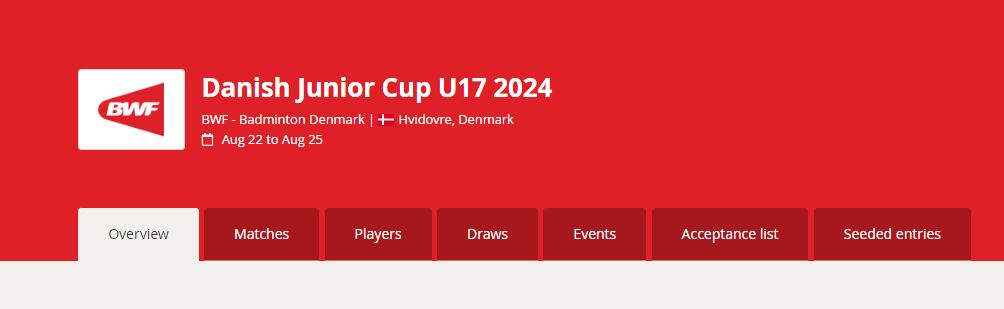 BWF Danish Junior Cup U17 2024